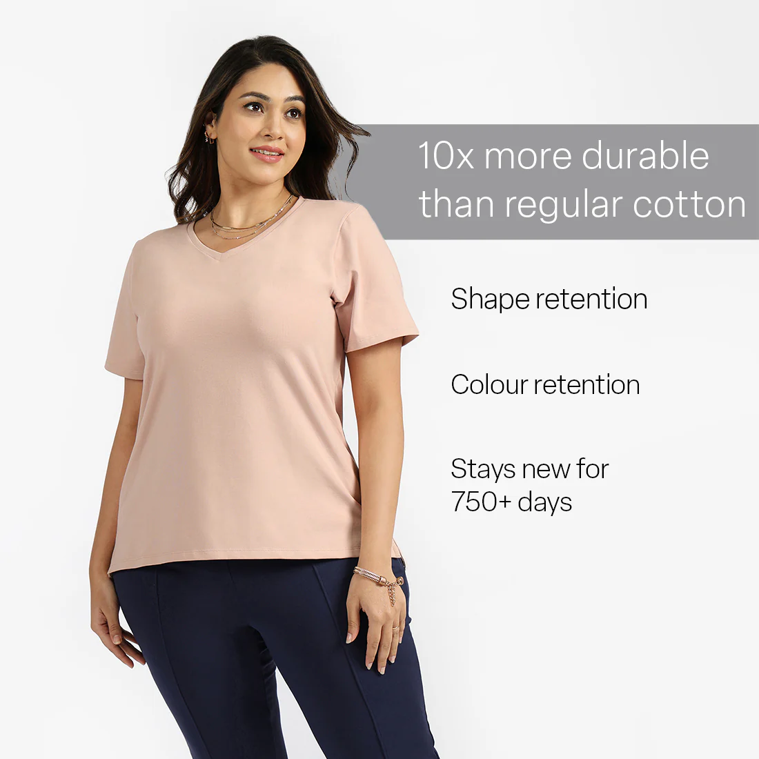 Last Tee - V Neck Half Sleeves - Image 114