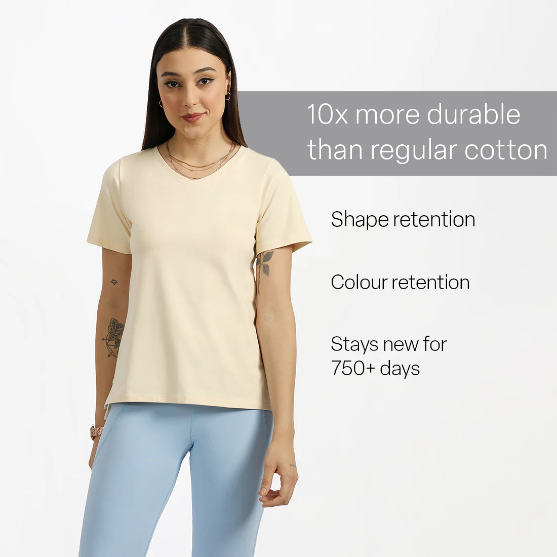 Last Tee - V Neck Half Sleeves - Image 117
