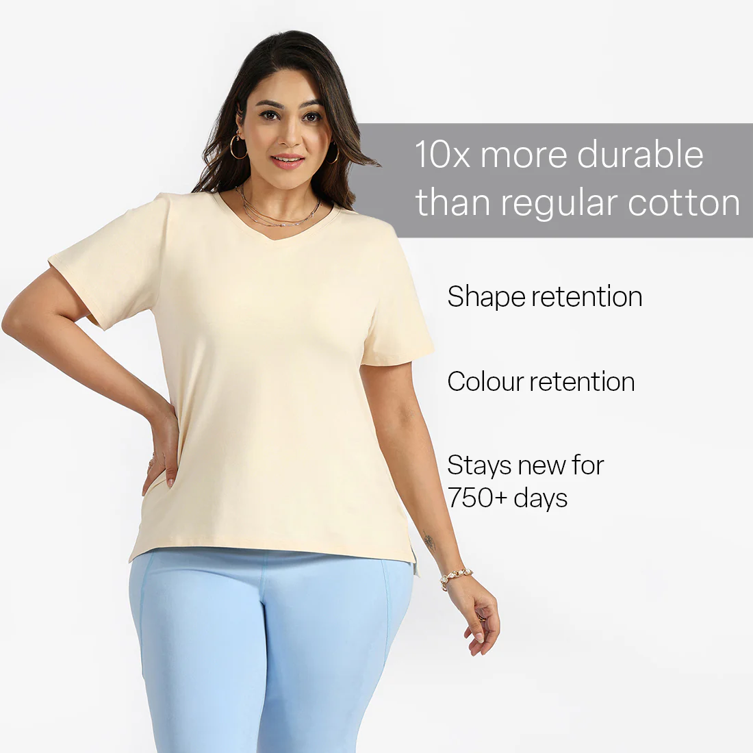 Last Tee - V Neck Half Sleeves - Image 121