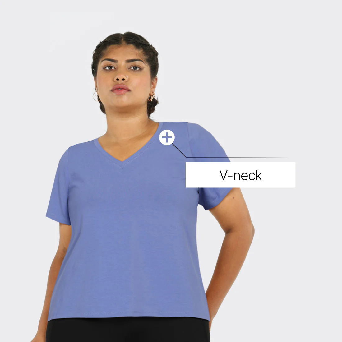 Last Tee - V Neck Half Sleeves - Image 15