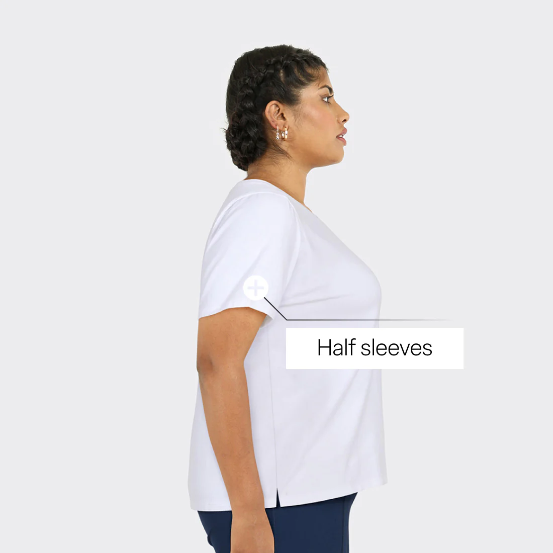 Last Tee - V Neck Half Sleeves - Image 25