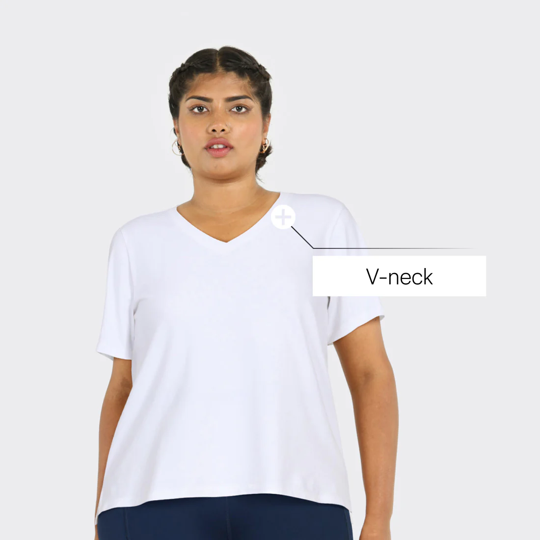Last Tee - V Neck Half Sleeves - Image 28