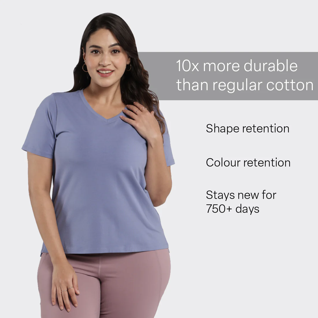 Last Tee - V Neck Half Sleeves - Image 61