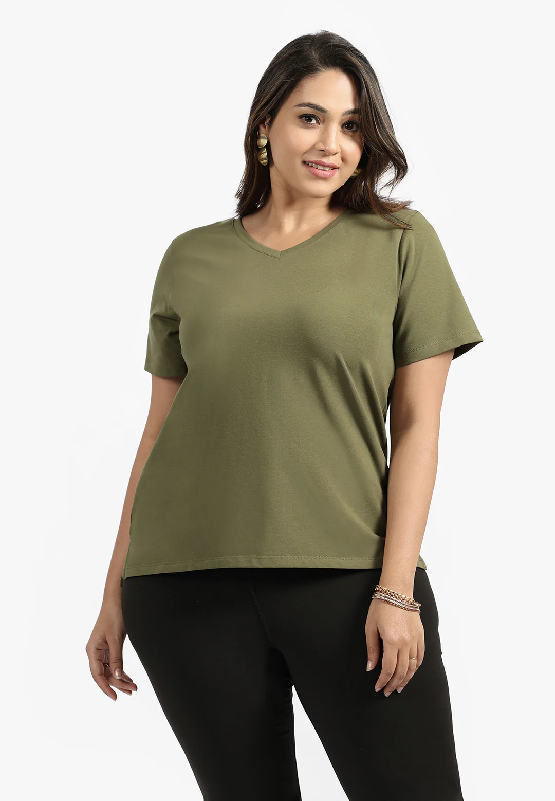 Last Tee - V Neck Half Sleeves - Image 96