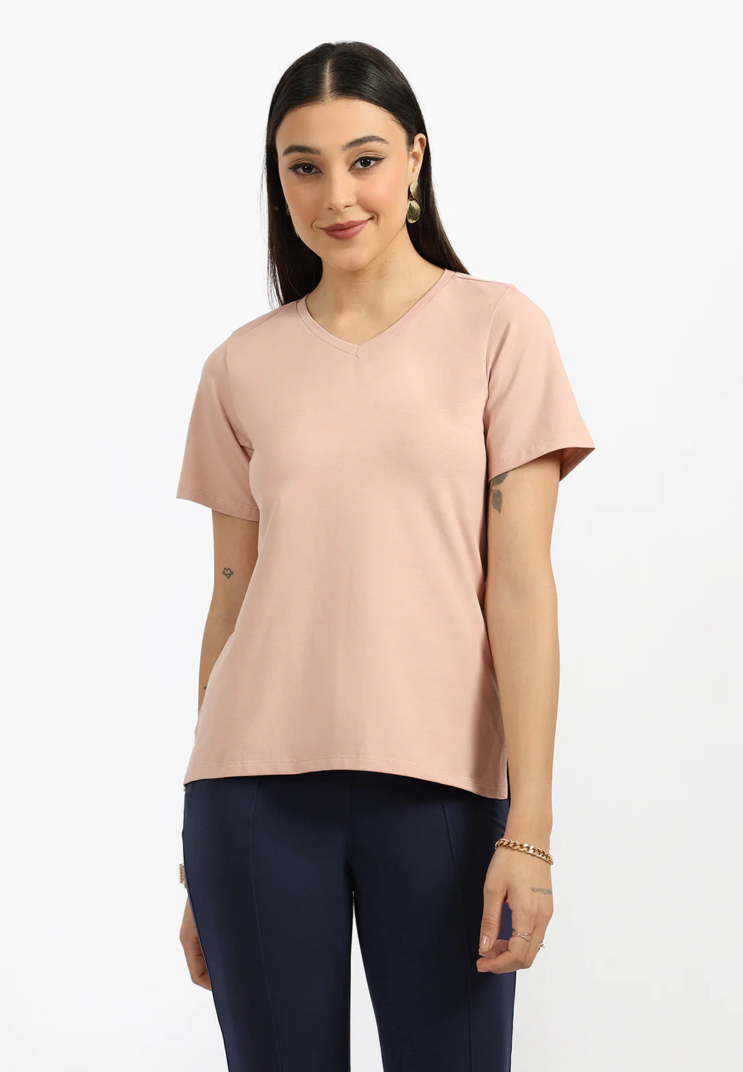 Last Tee - V Neck Half Sleeves - Image 97