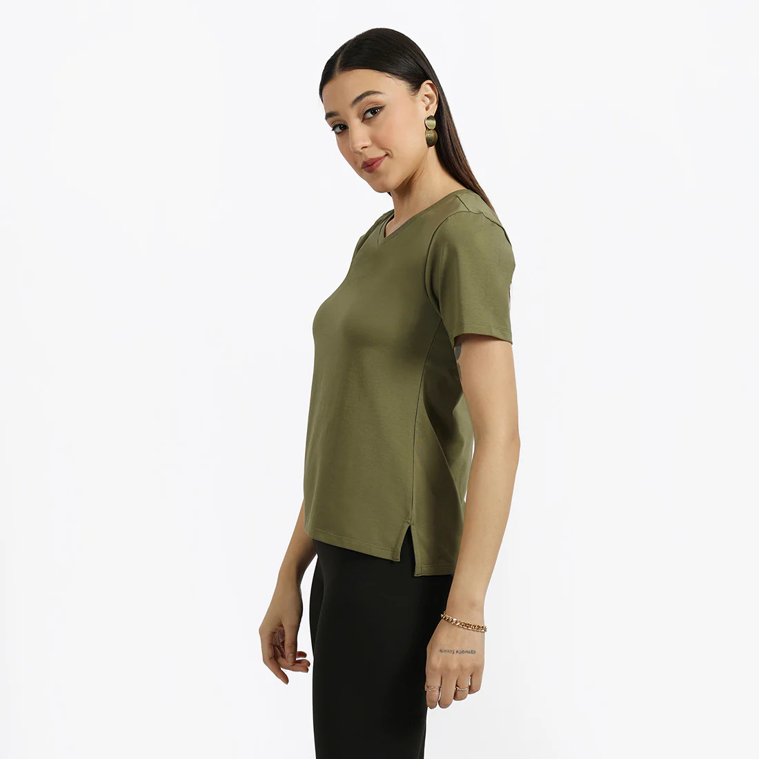 Last Tee - V Neck Half Sleeves - Image 99