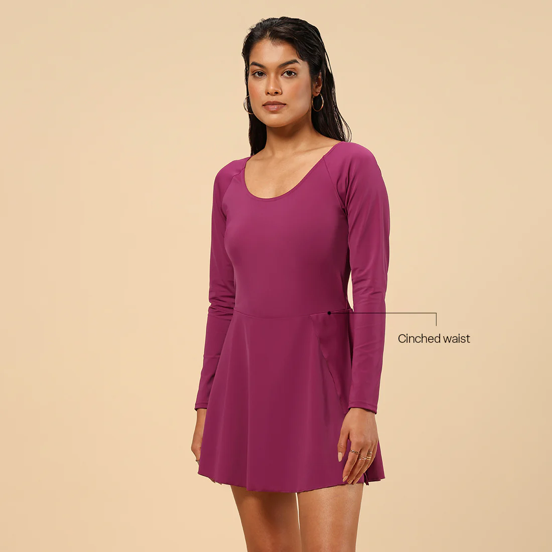 Bliss Swim Full Sleeve Dress - Image 54