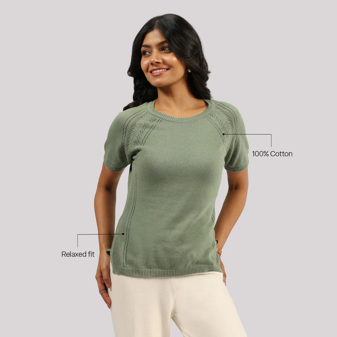 The Move All Day Pointelle Top - Image 140