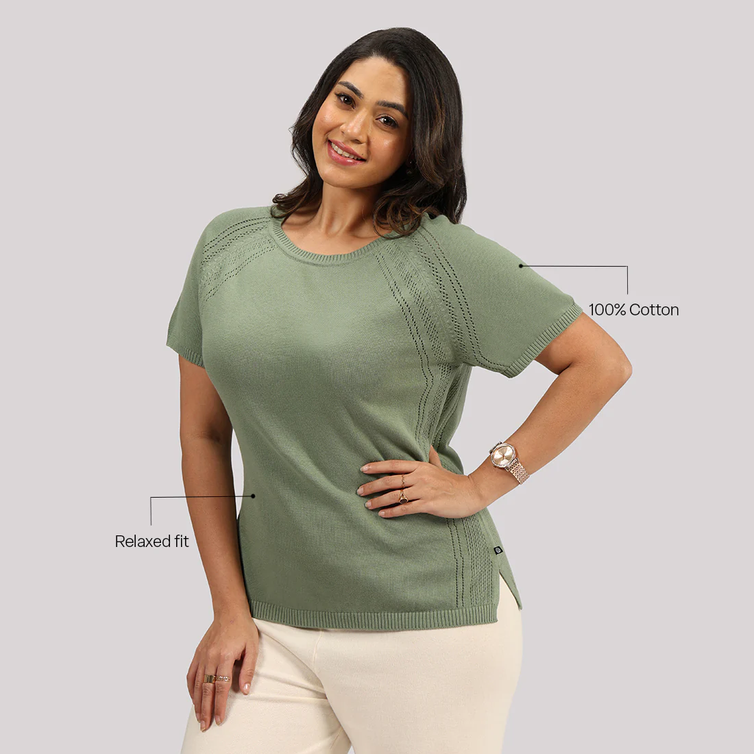 The Move All Day Pointelle Top - Image 151
