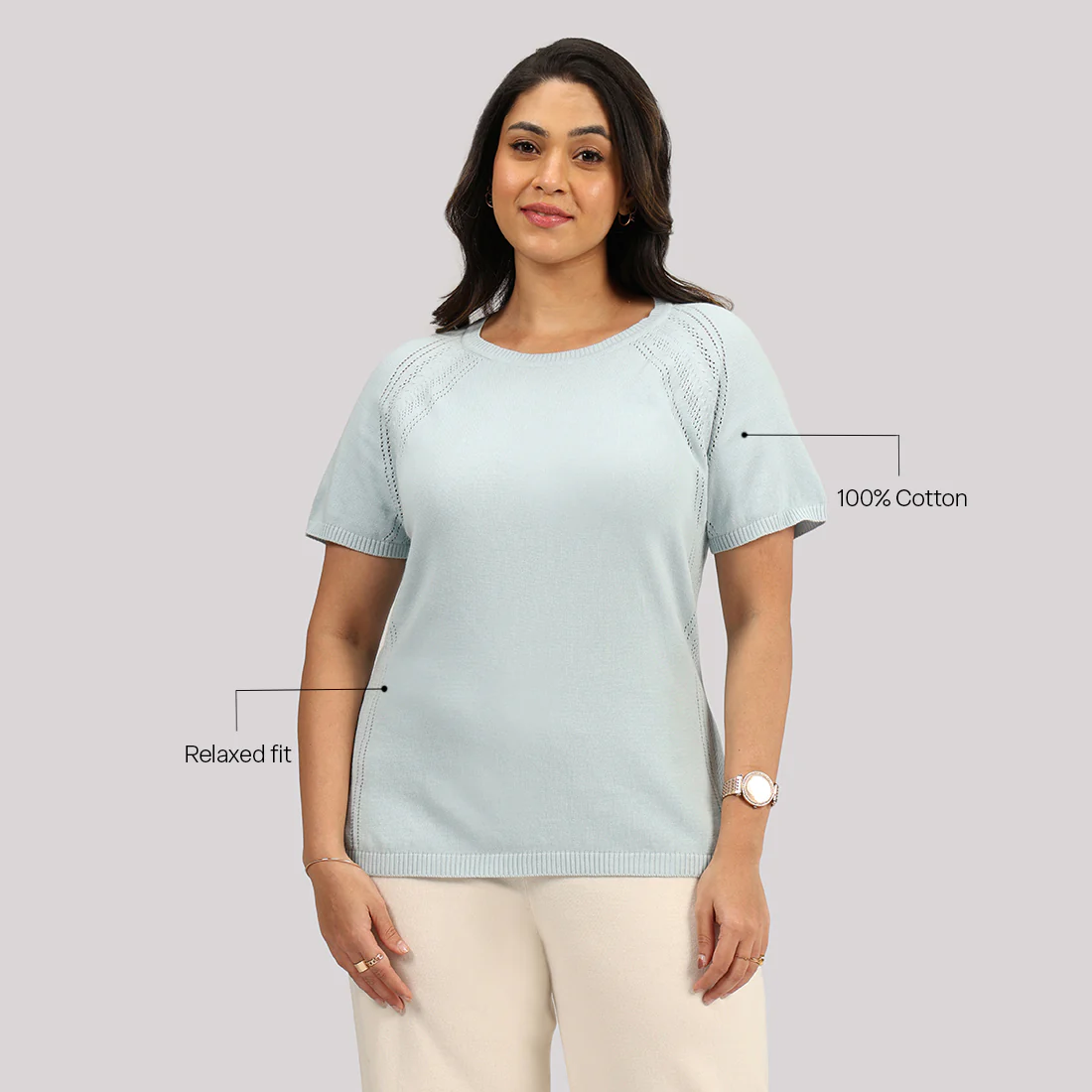 The Move All Day Pointelle Top - Image 159