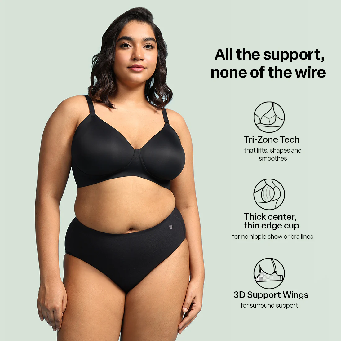 FreeDame Tri-Zone Wire-Free T-Shirt Bra - Image 18