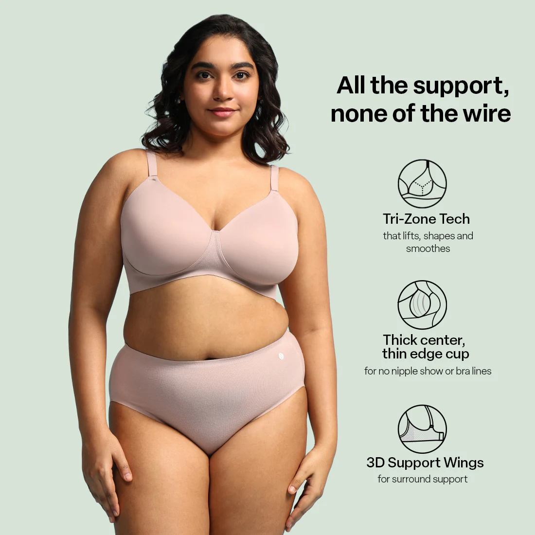 FreeDame Tri-Zone Wire-Free T-Shirt Bra - Image 31