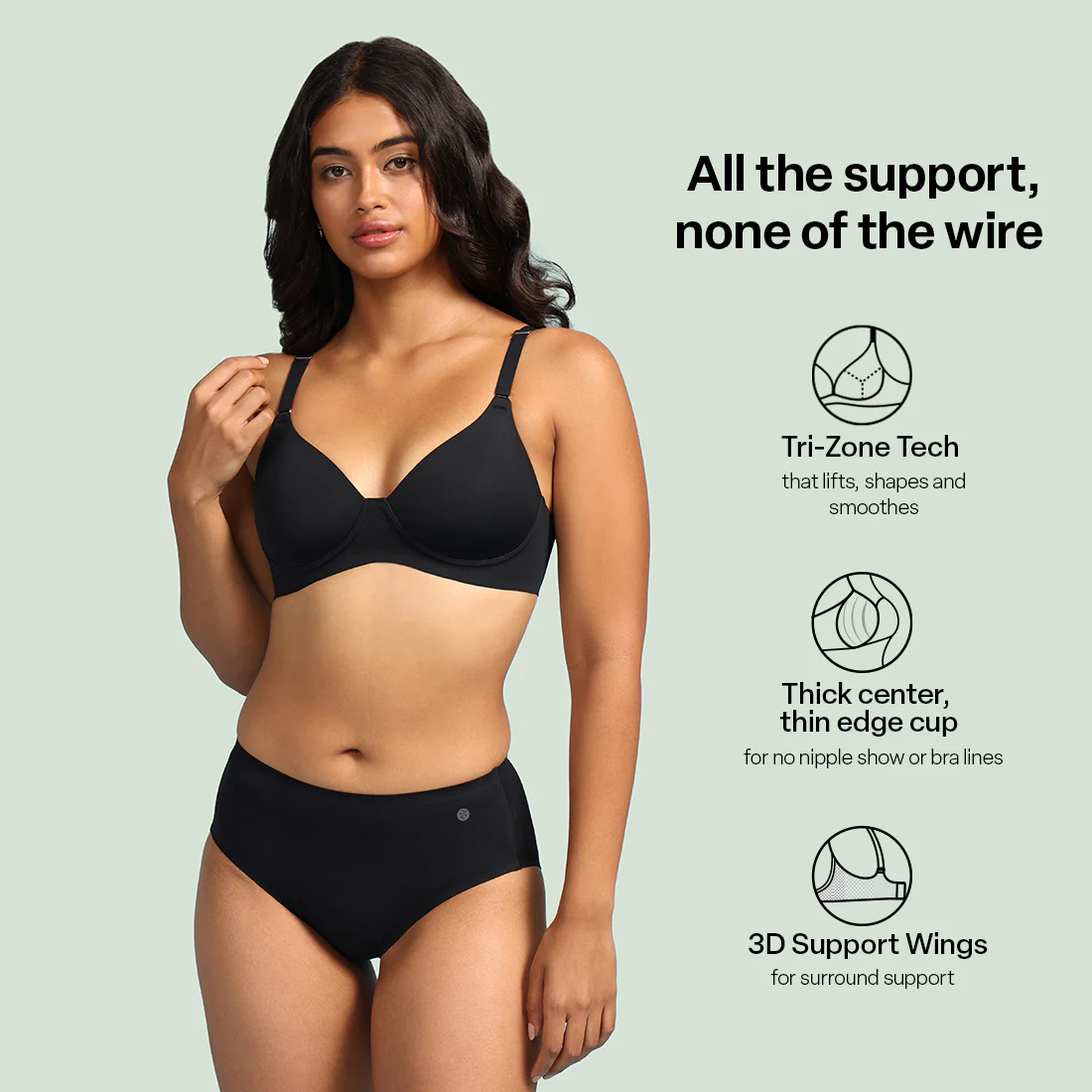 FreeDame Tri-Zone Wire-Free T-Shirt Bra - Image 4