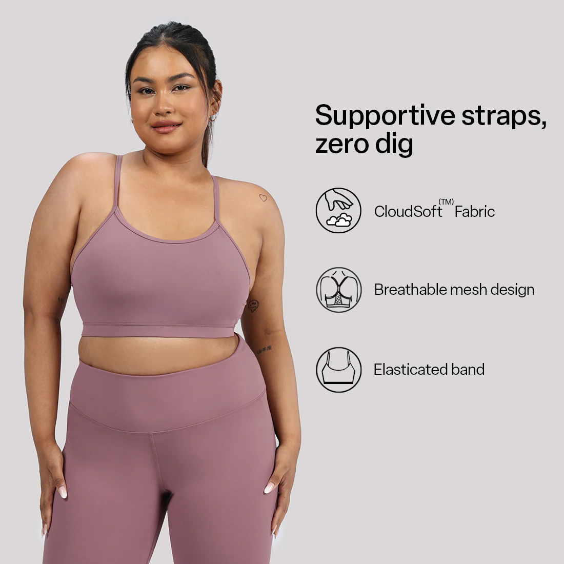 Strappy Racerback Sports Bra - Image 34