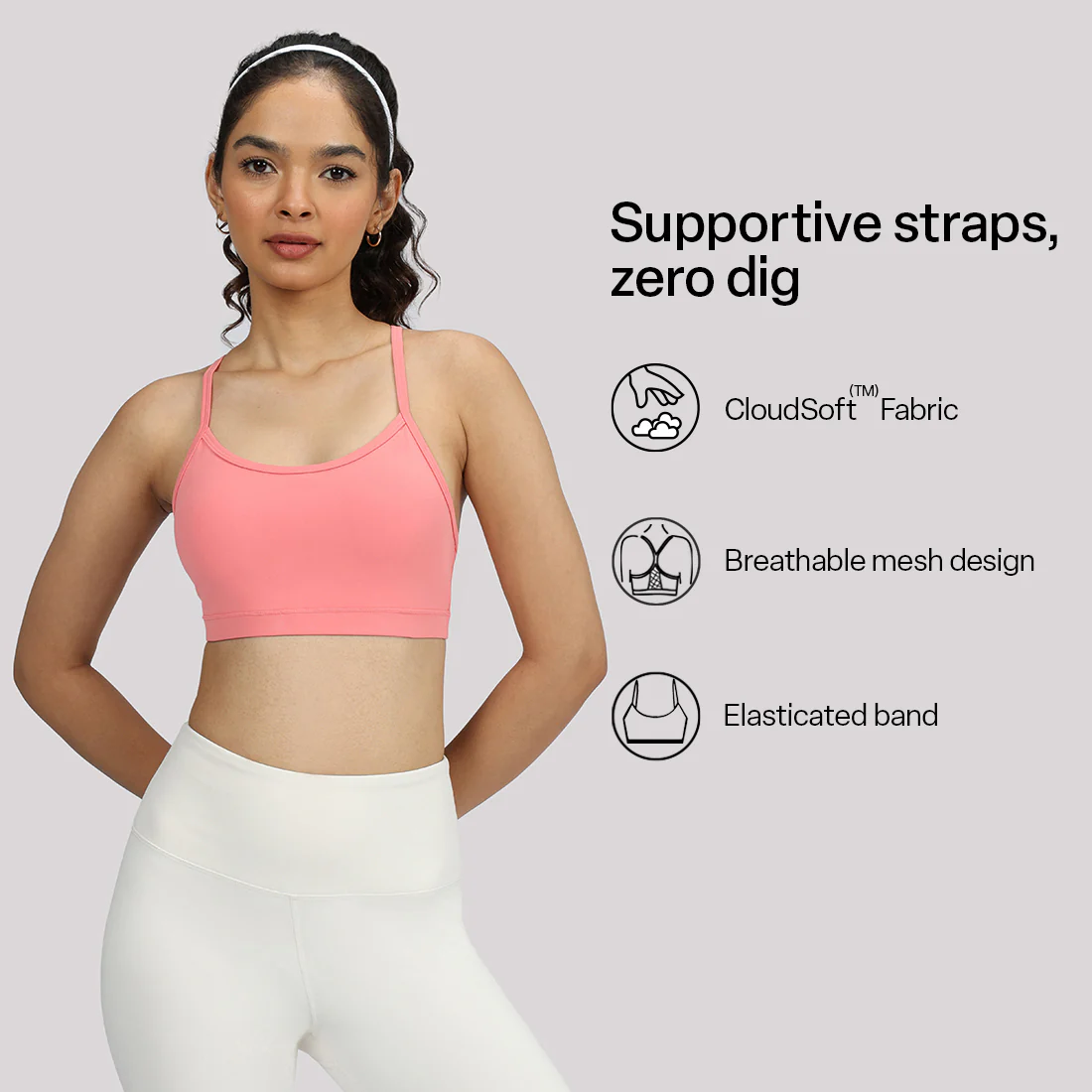 Strappy Racerback Sports Bra - Image 42