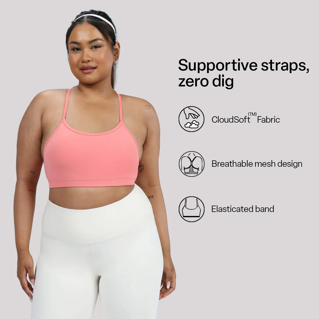 Strappy Racerback Sports Bra - Image 48