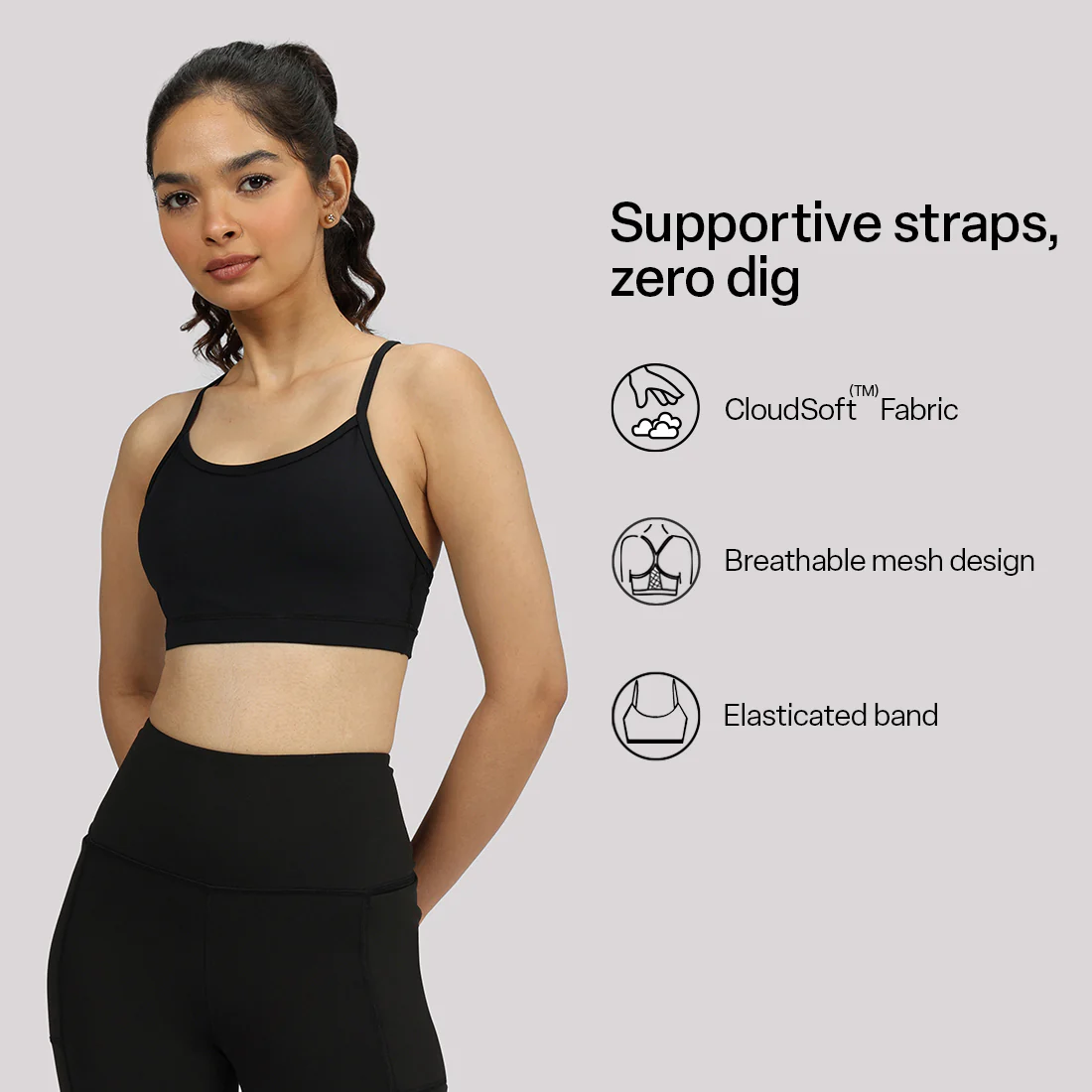 Strappy Racerback Sports Bra - Image 6