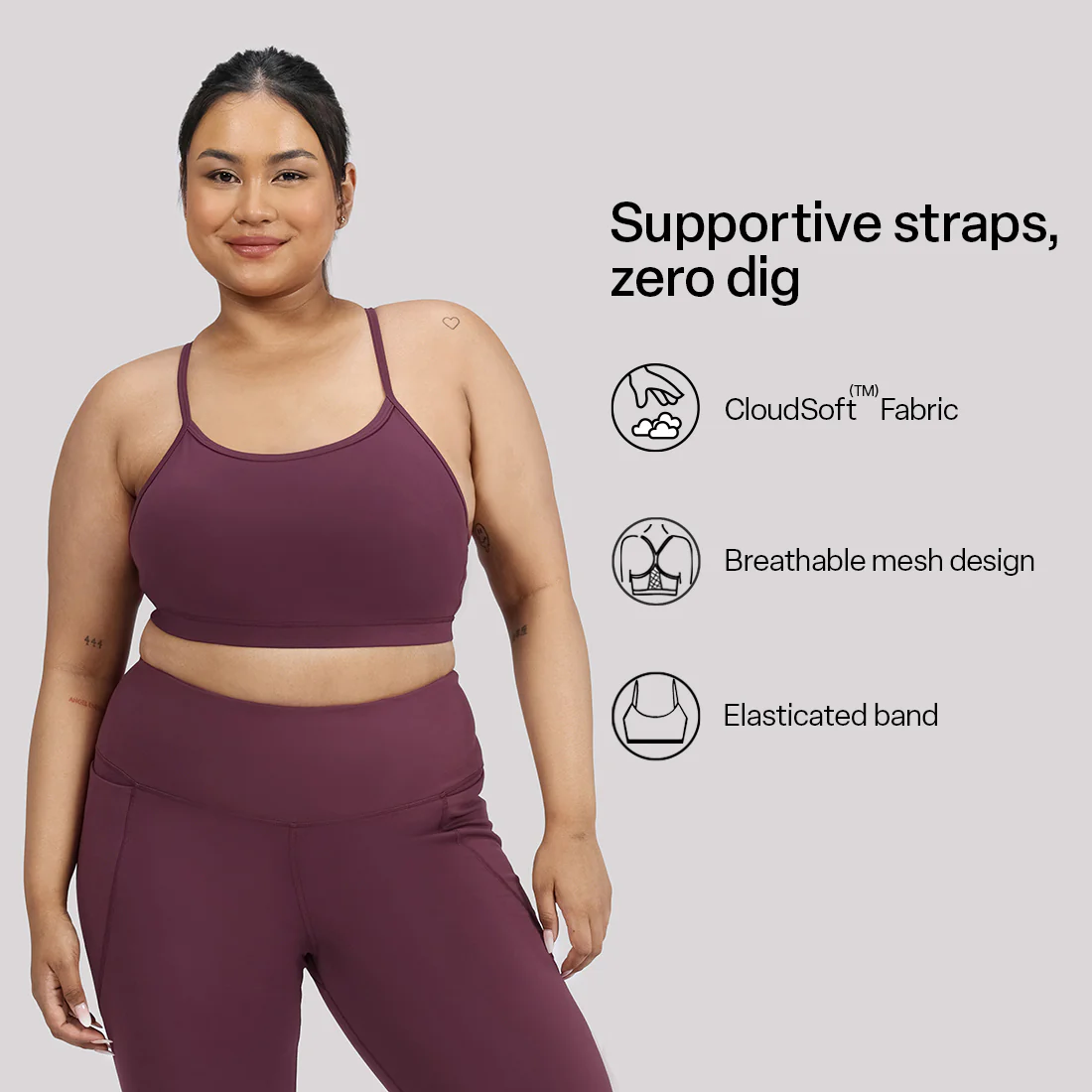 Strappy Racerback Sports Bra - Image 66