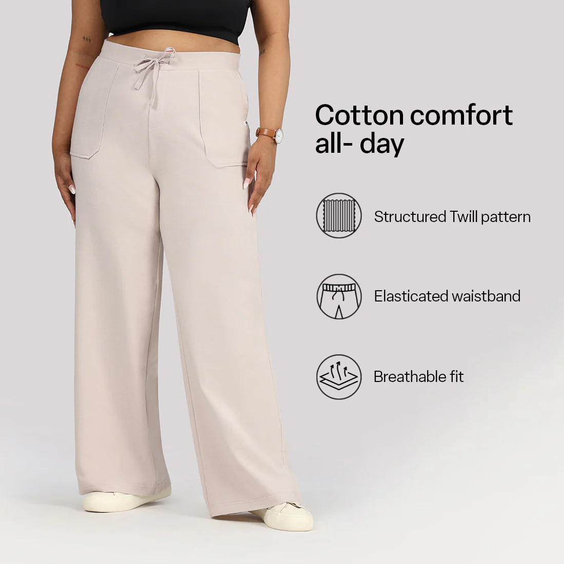 Work-To-Wine Twill Drawstring Pants - Image 6