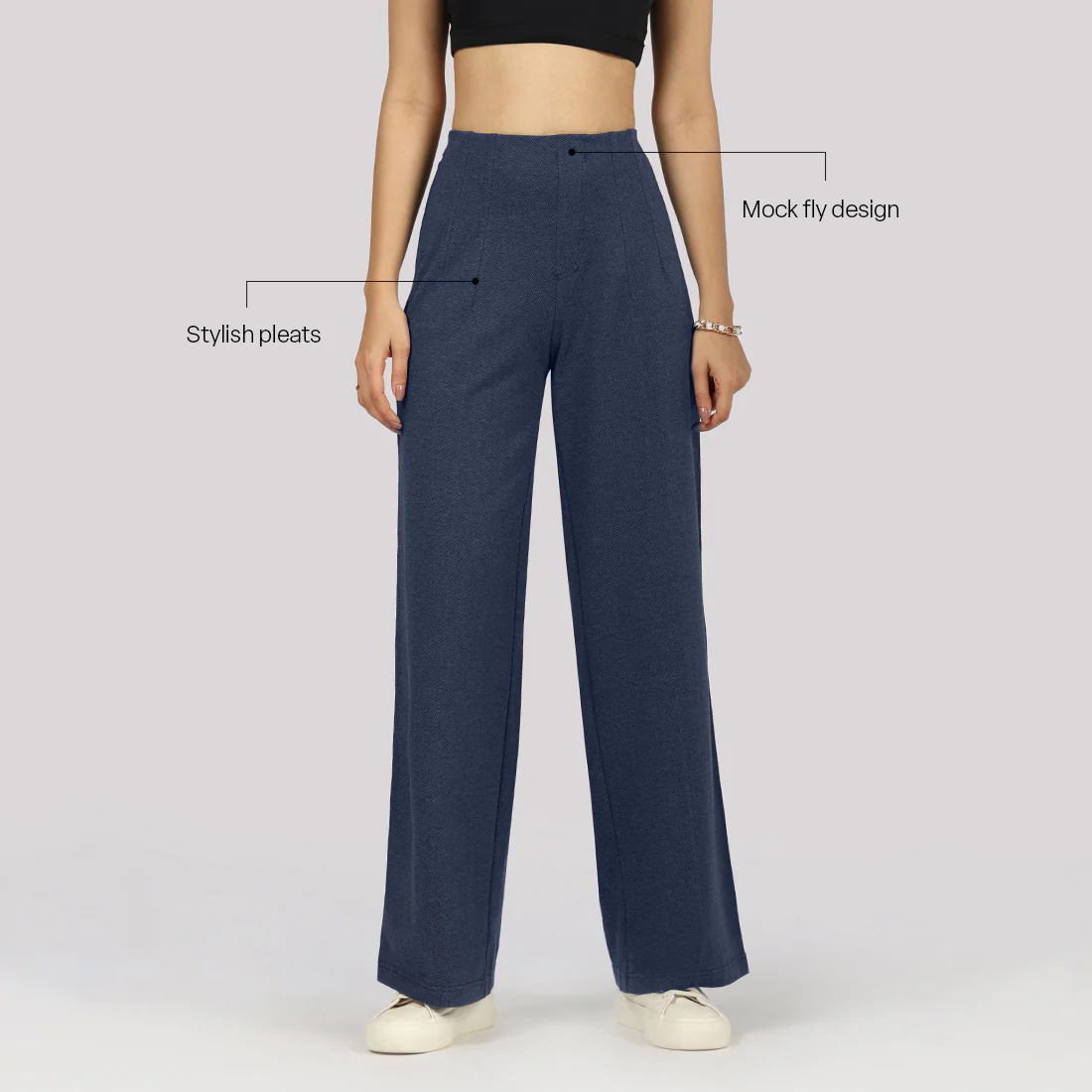 Work-To-Wine Twill Wide Dart Pants - Image 10