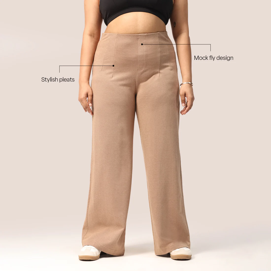 Work-To-Wine Twill Wide Dart Pants - Image 106