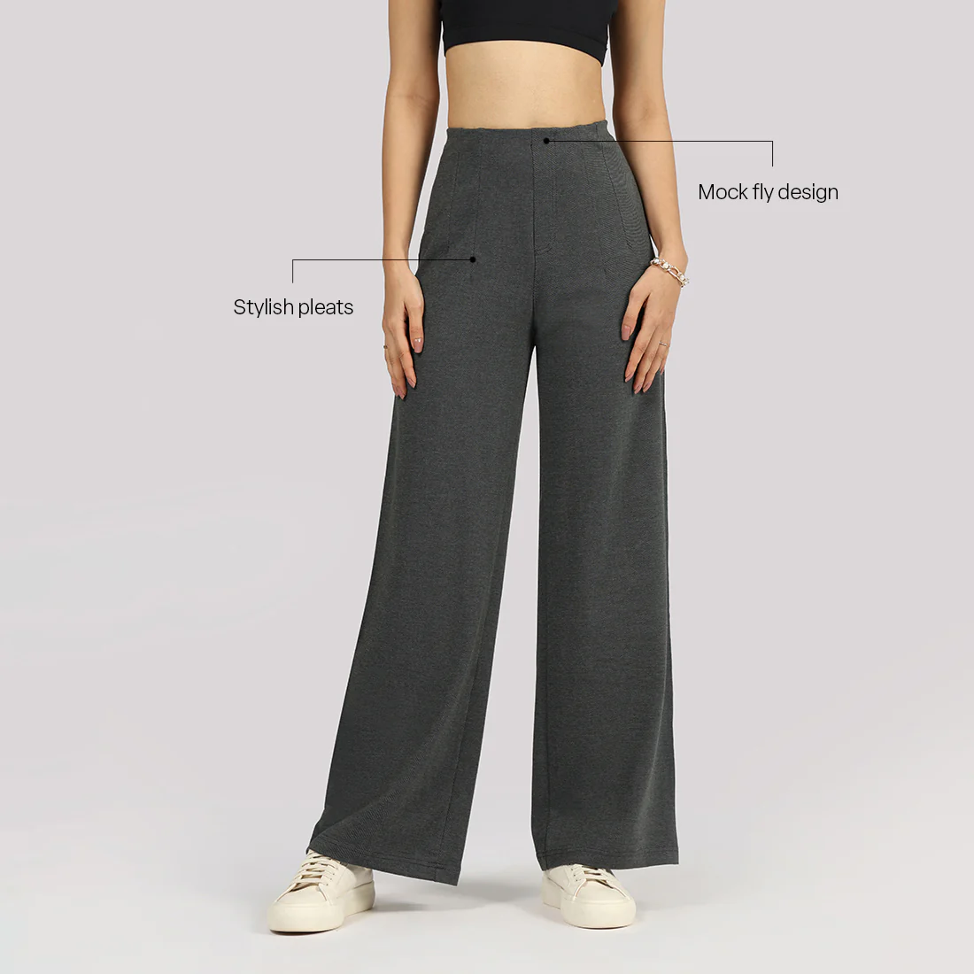 Work-To-Wine Twill Wide Dart Pants - Image 22