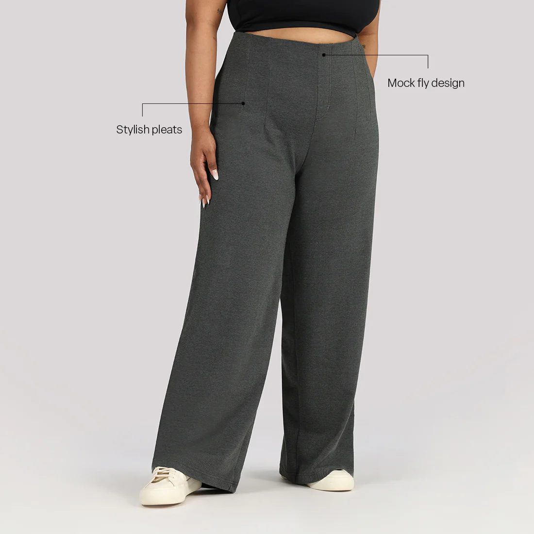Work-To-Wine Twill Wide Dart Pants - Image 29