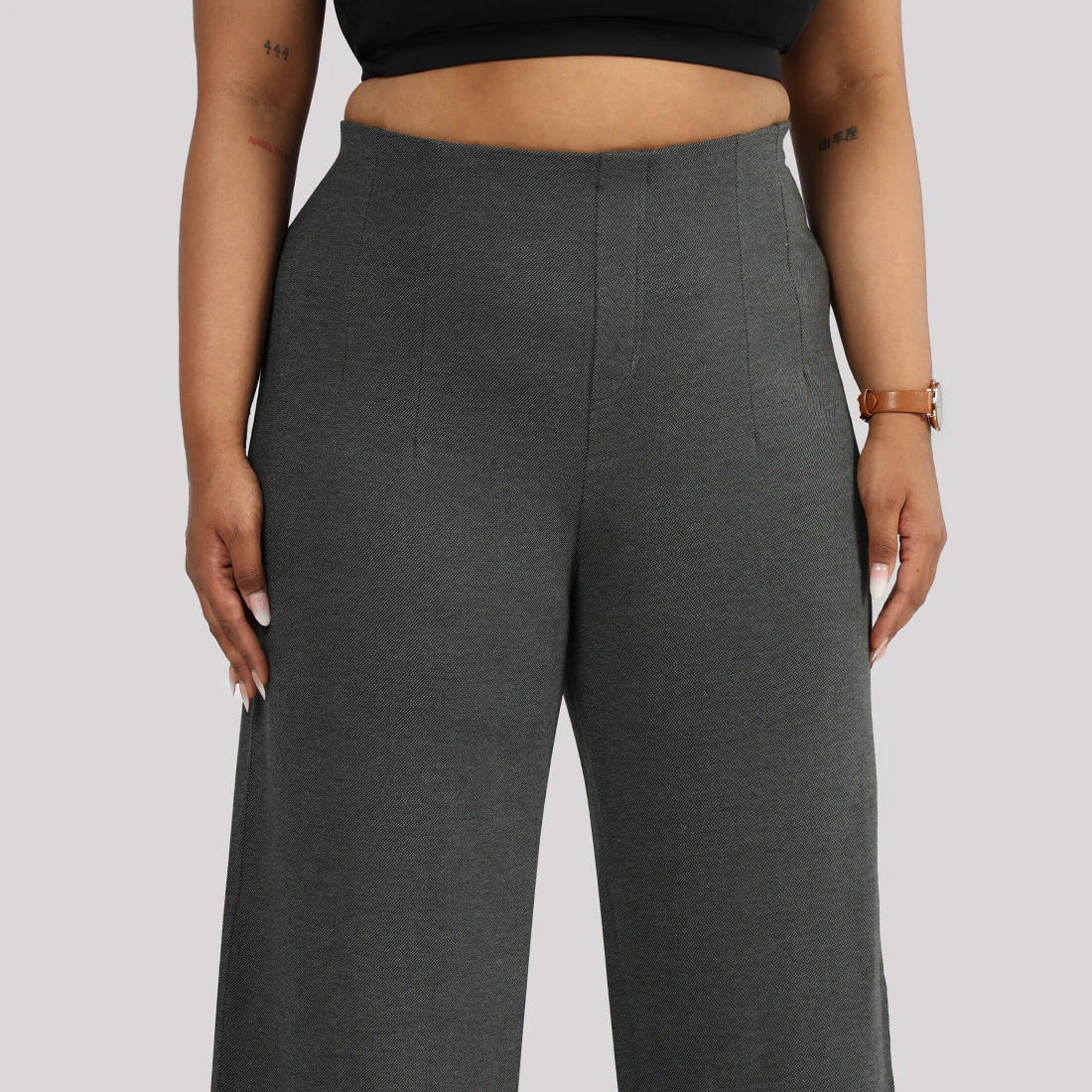 Work-To-Wine Twill Wide Dart Pants - Image 33