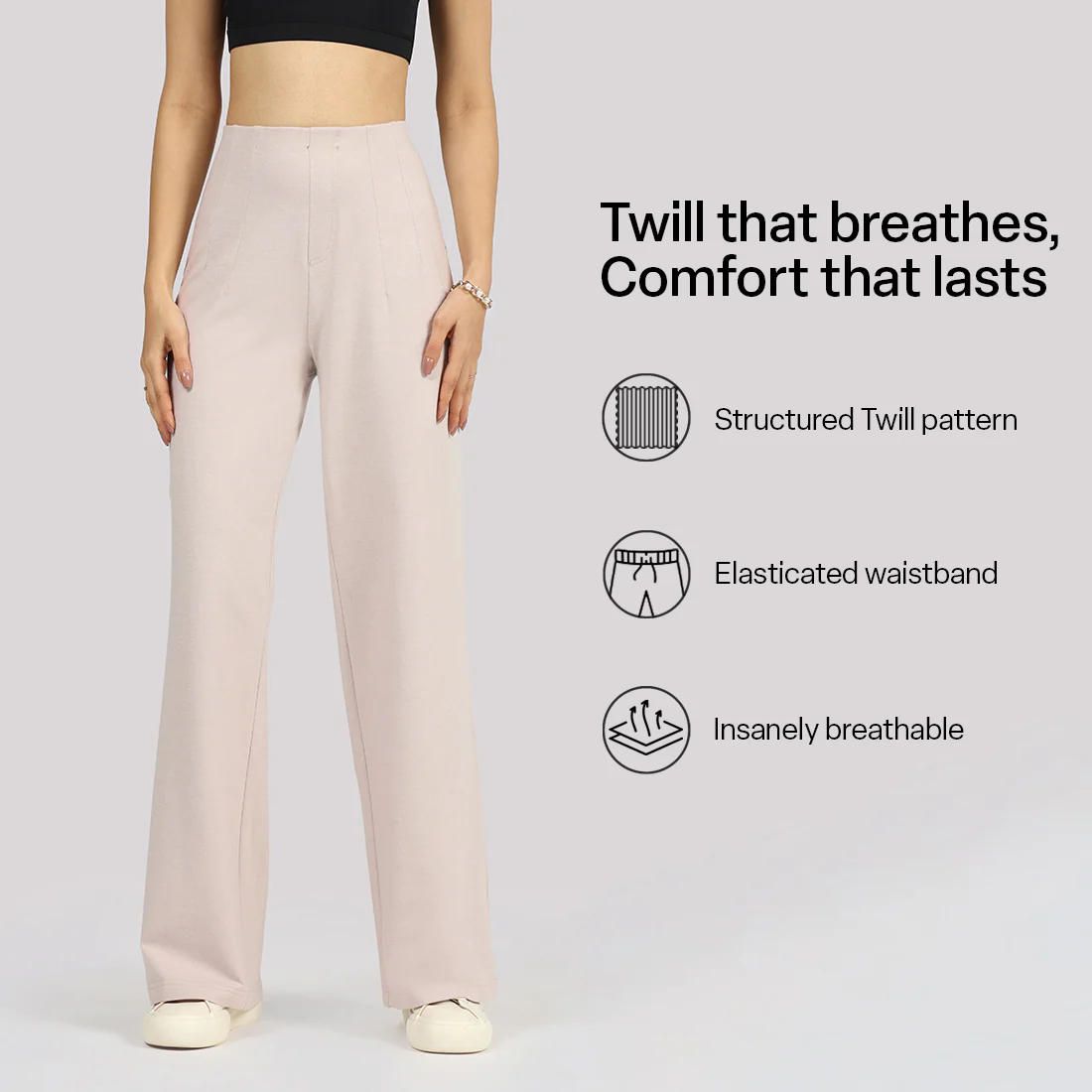 Work-To-Wine Twill Wide Dart Pants - Image 39