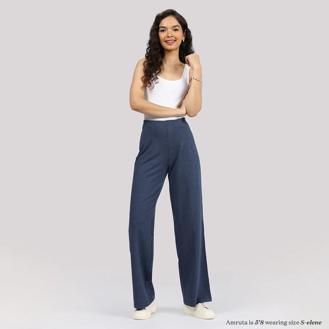 Work-To-Wine Twill Wide Dart Pants - Image 4
