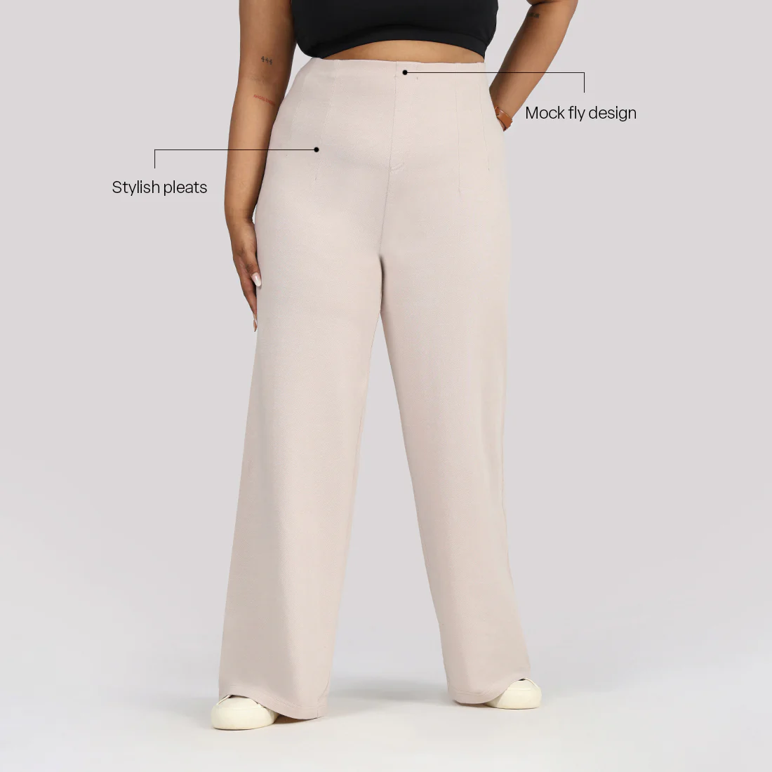 Work-To-Wine Twill Wide Dart Pants - Image 45