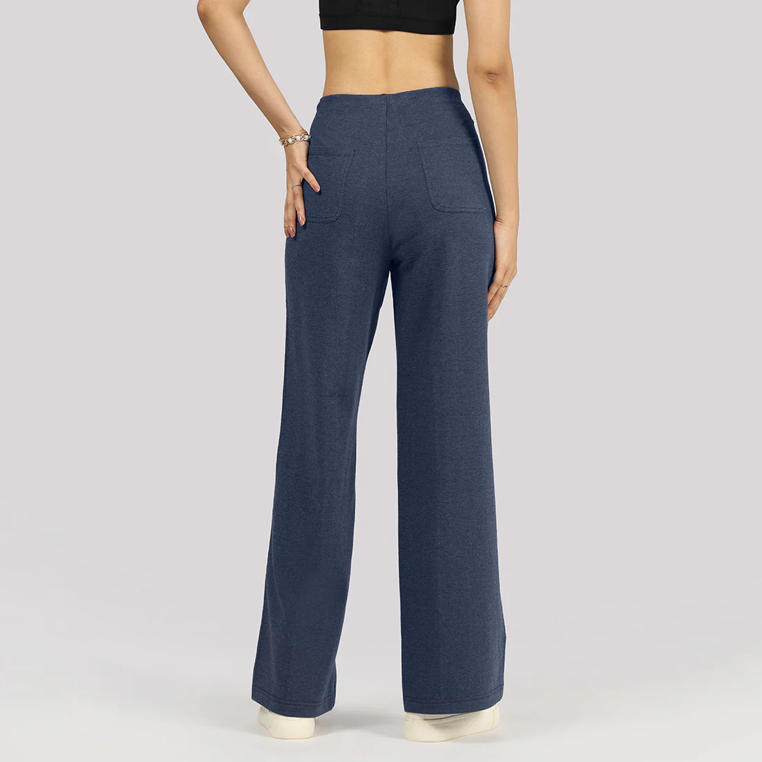 Work-To-Wine Twill Wide Dart Pants - Image 7