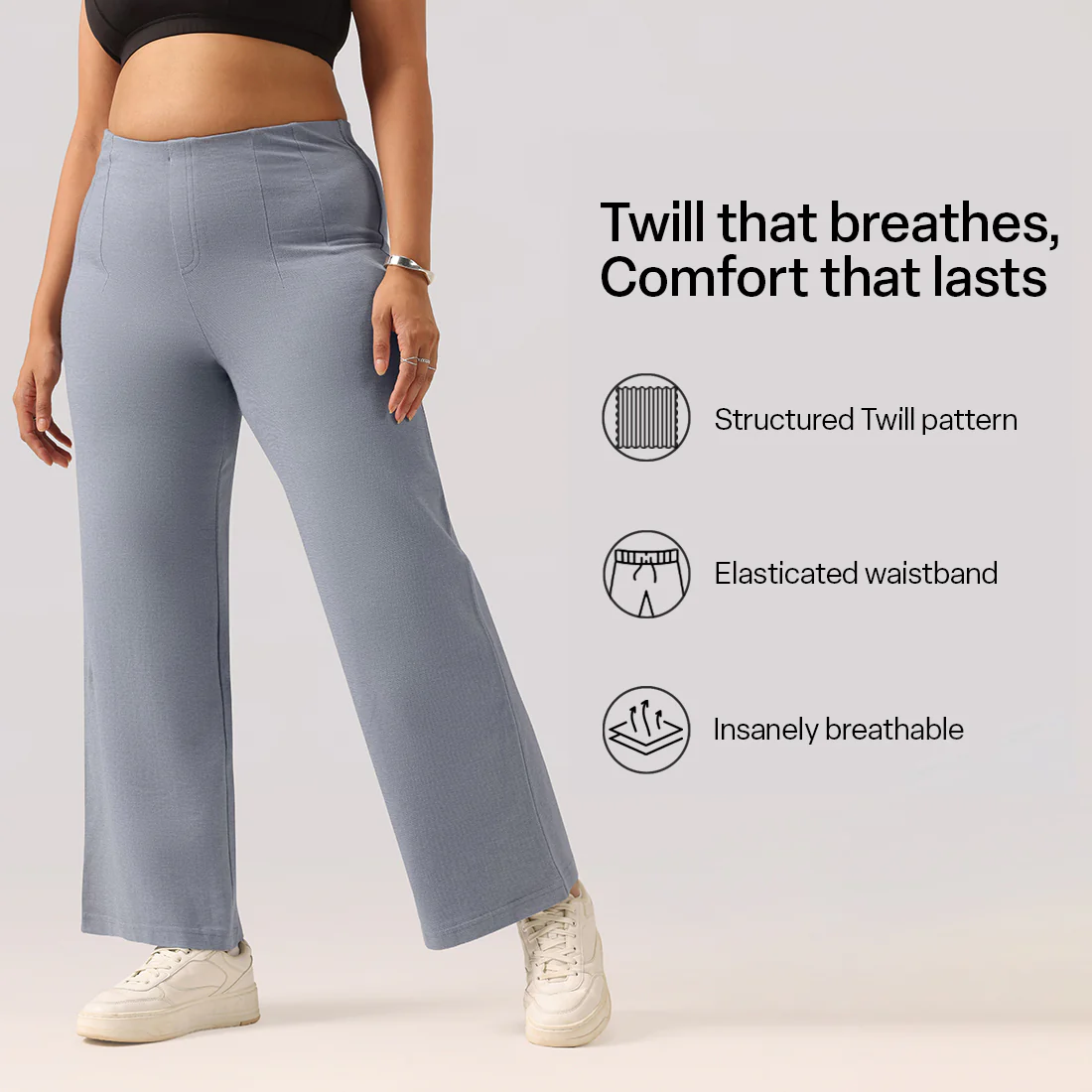 Work-To-Wine Twill Wide Dart Pants - Image 72
