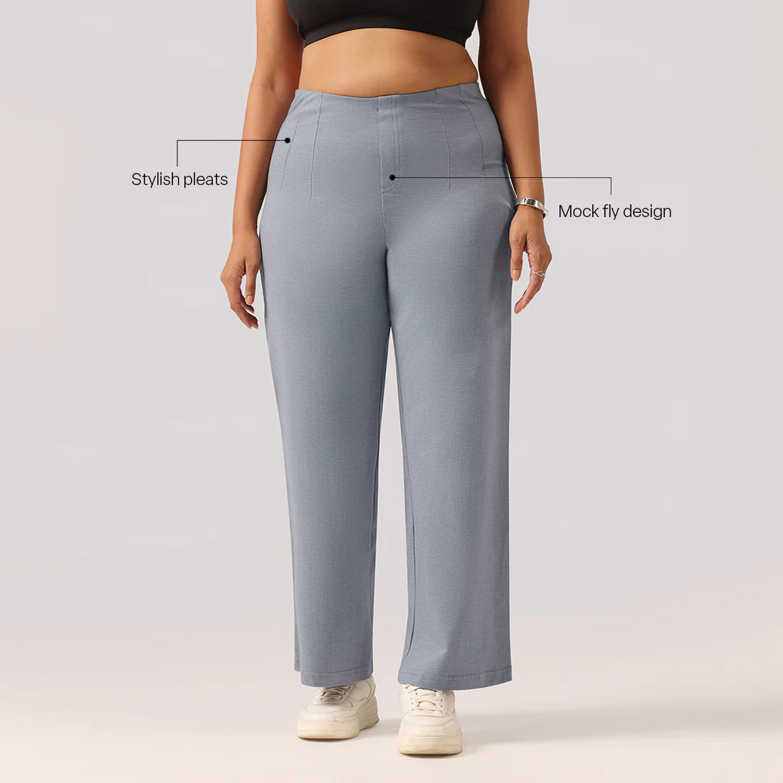 Work-To-Wine Twill Wide Dart Pants - Image 73