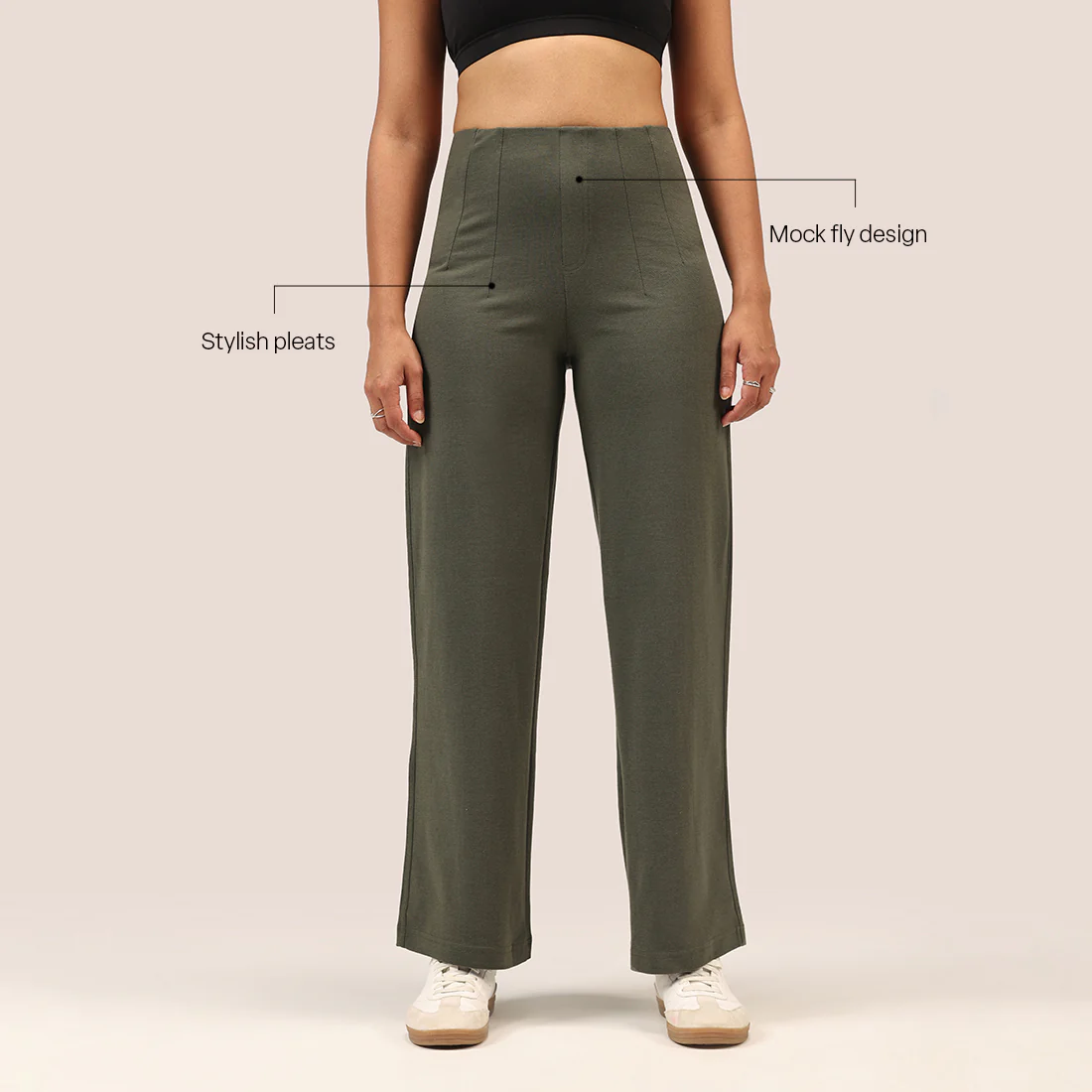 Work-To-Wine Twill Wide Dart Pants - Image 79