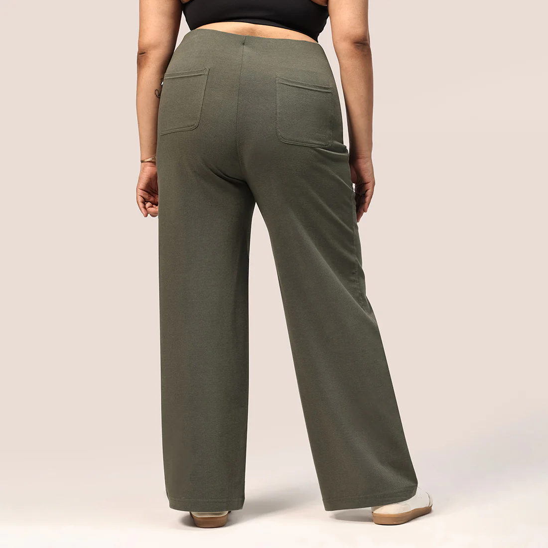 Work-To-Wine Twill Wide Dart Pants - Image 85