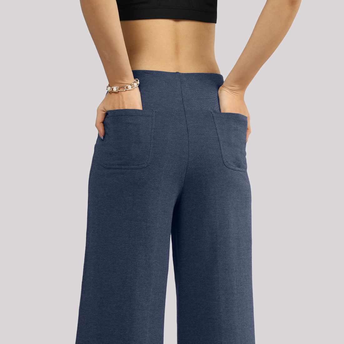Work-To-Wine Twill Wide Dart Pants - Image 9