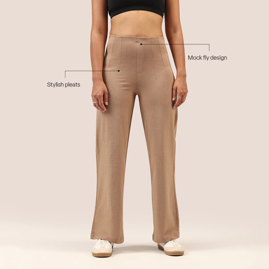 Work-To-Wine Twill Wide Dart Pants - Image 95