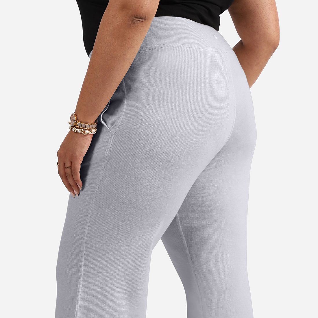 Work-To-Wine Twill Wide Leg Flare Pants - Image 106