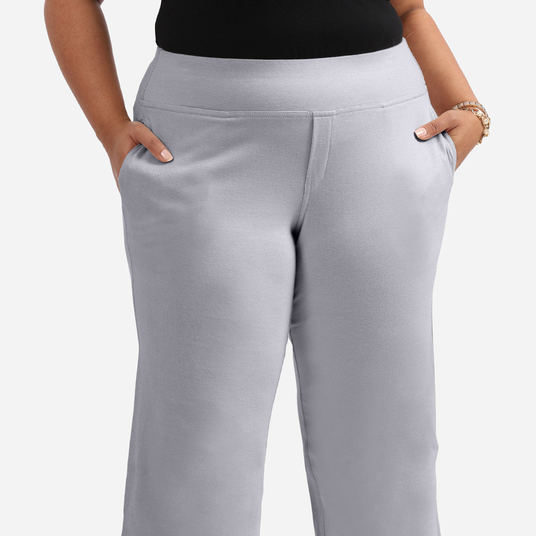 Work-To-Wine Twill Wide Leg Flare Pants - Image 107