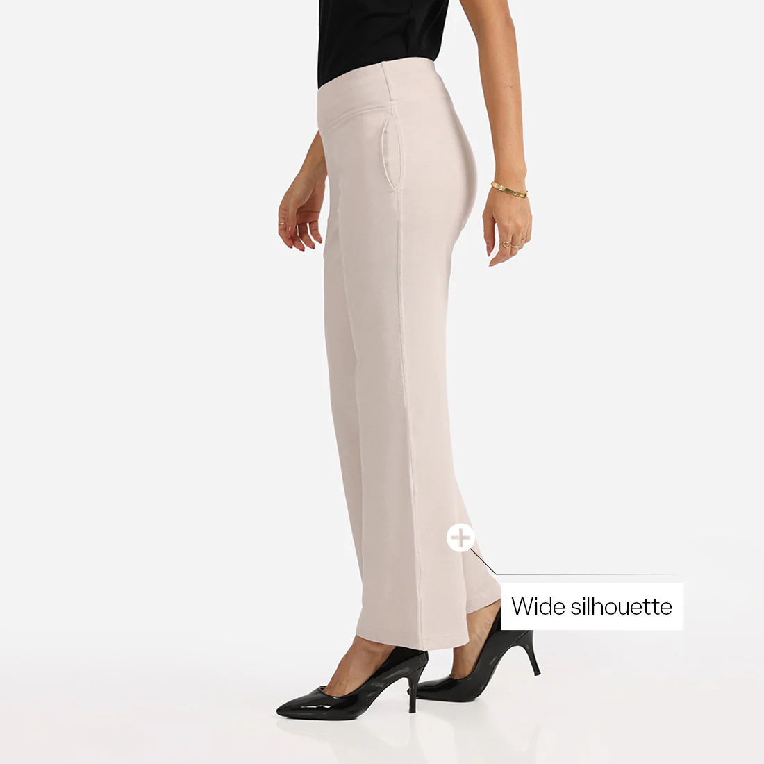 Work-To-Wine Twill Wide Leg Flare Pants - Image 32
