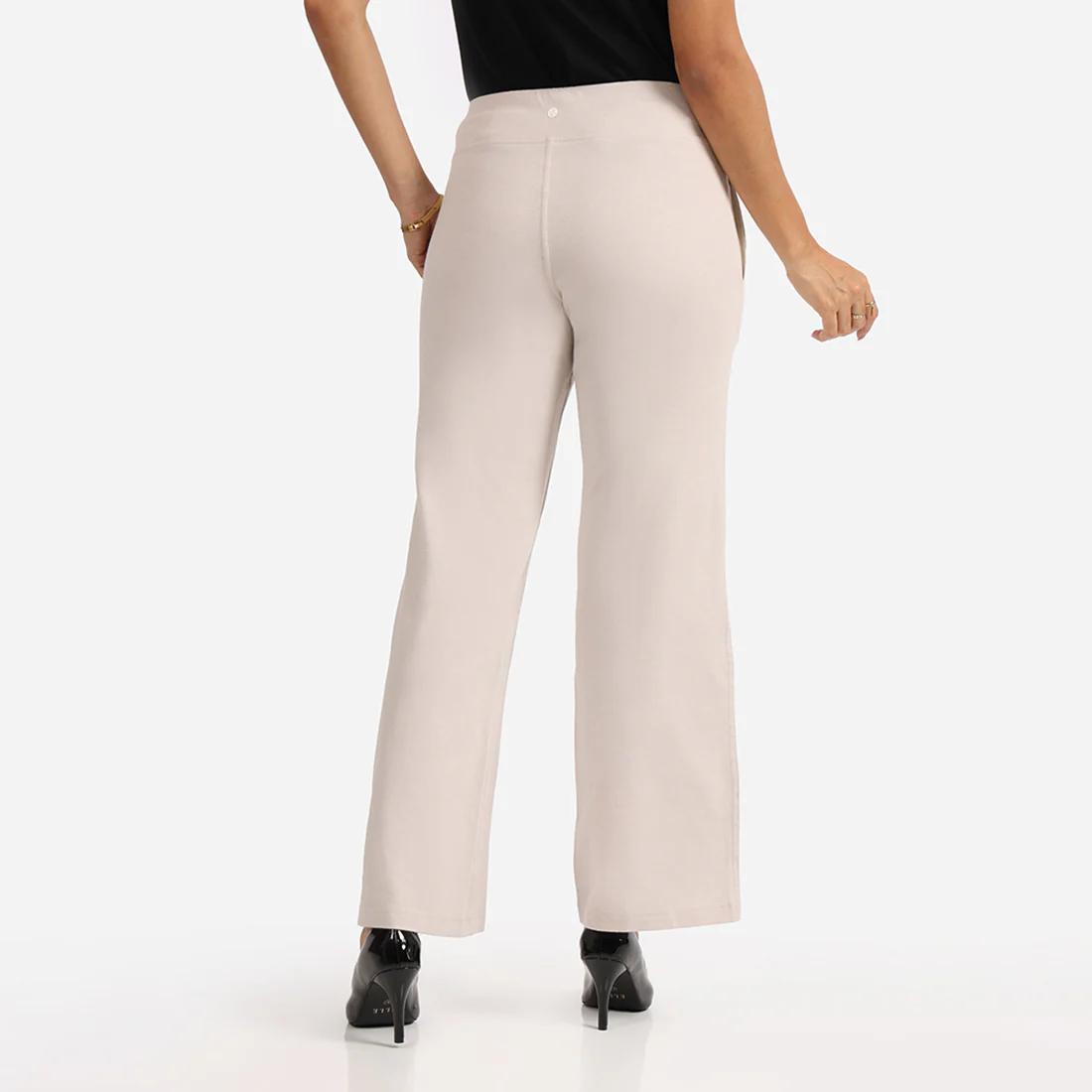 Work-To-Wine Twill Wide Leg Flare Pants - Image 34