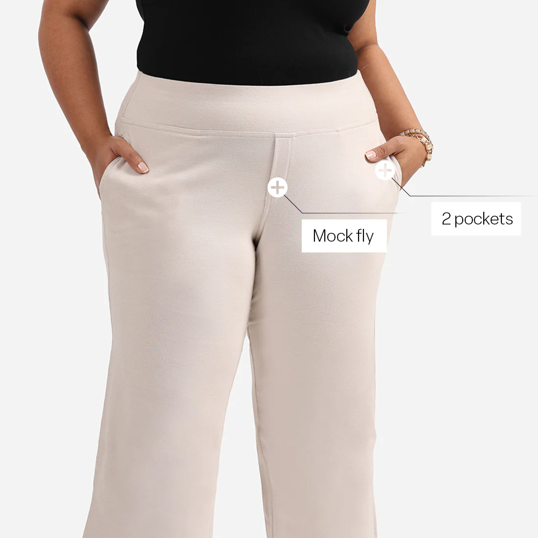 Work-To-Wine Twill Wide Leg Flare Pants - Image 40