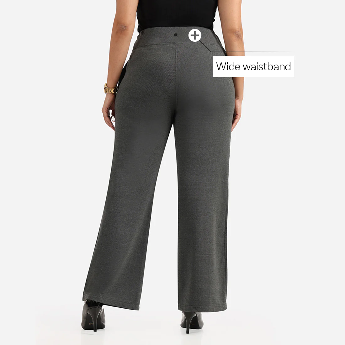 Work-To-Wine Twill Wide Leg Flare Pants - Image 57