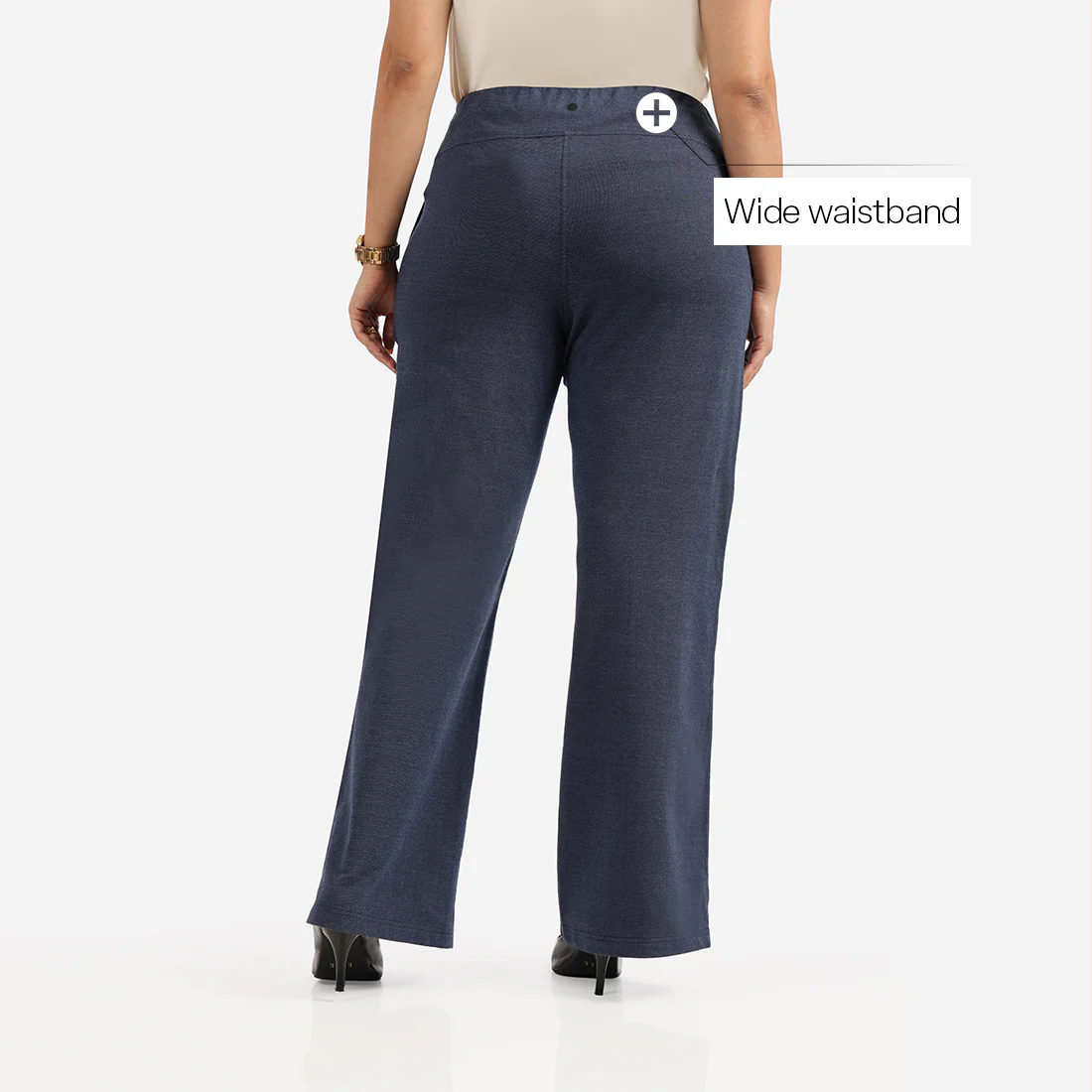 Work-To-Wine Twill Wide Leg Flare Pants - Image 72