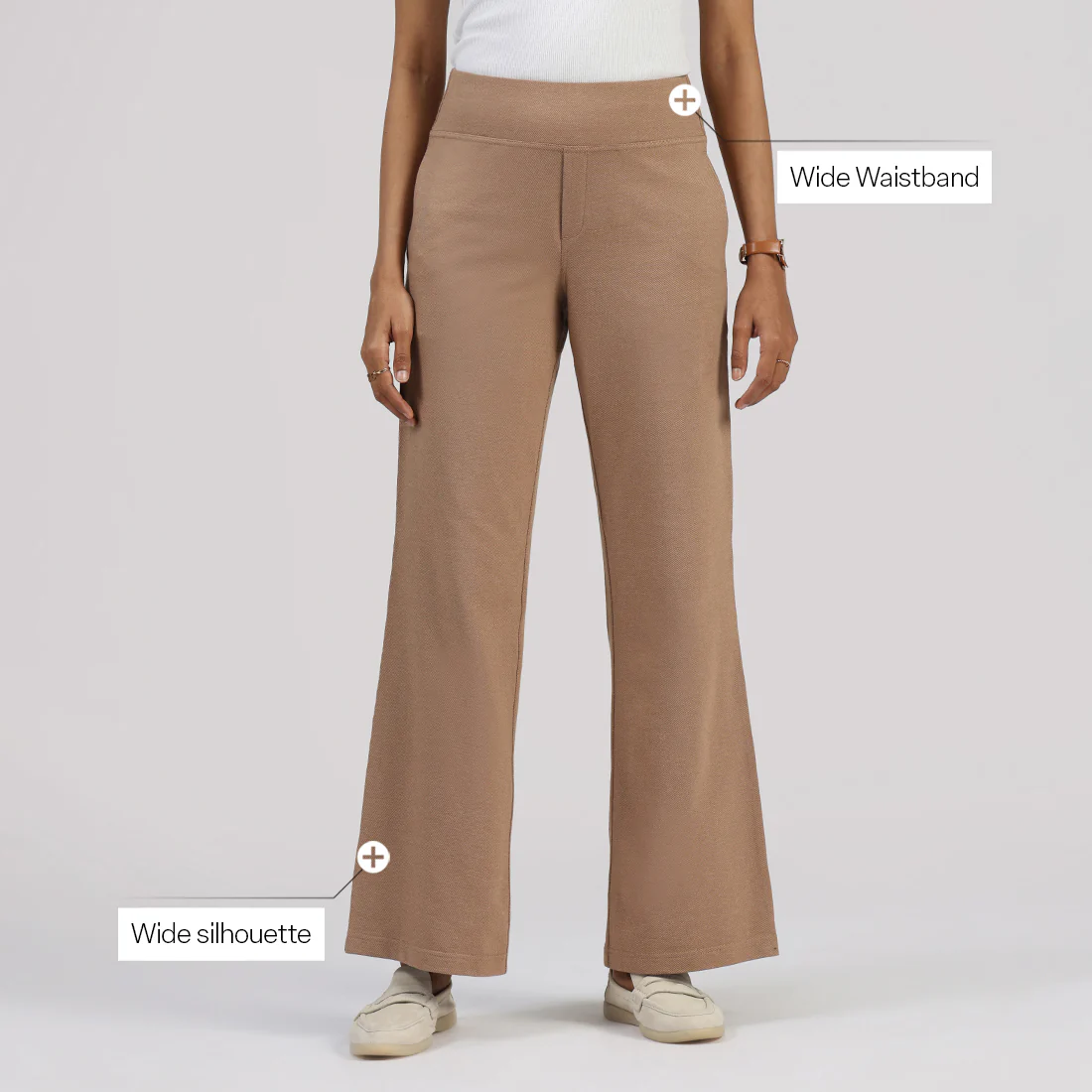 Work-To-Wine Twill Wide Leg Flare Pants - Image 75