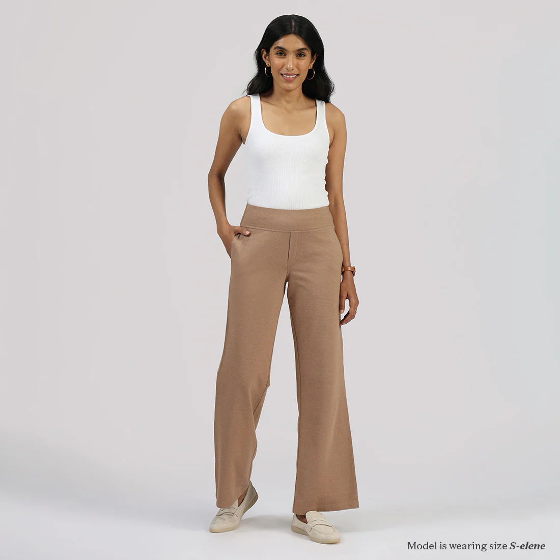 Work-To-Wine Twill Wide Leg Flare Pants - Image 78