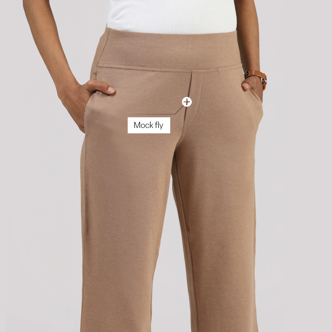 Work-To-Wine Twill Wide Leg Flare Pants - Image 81