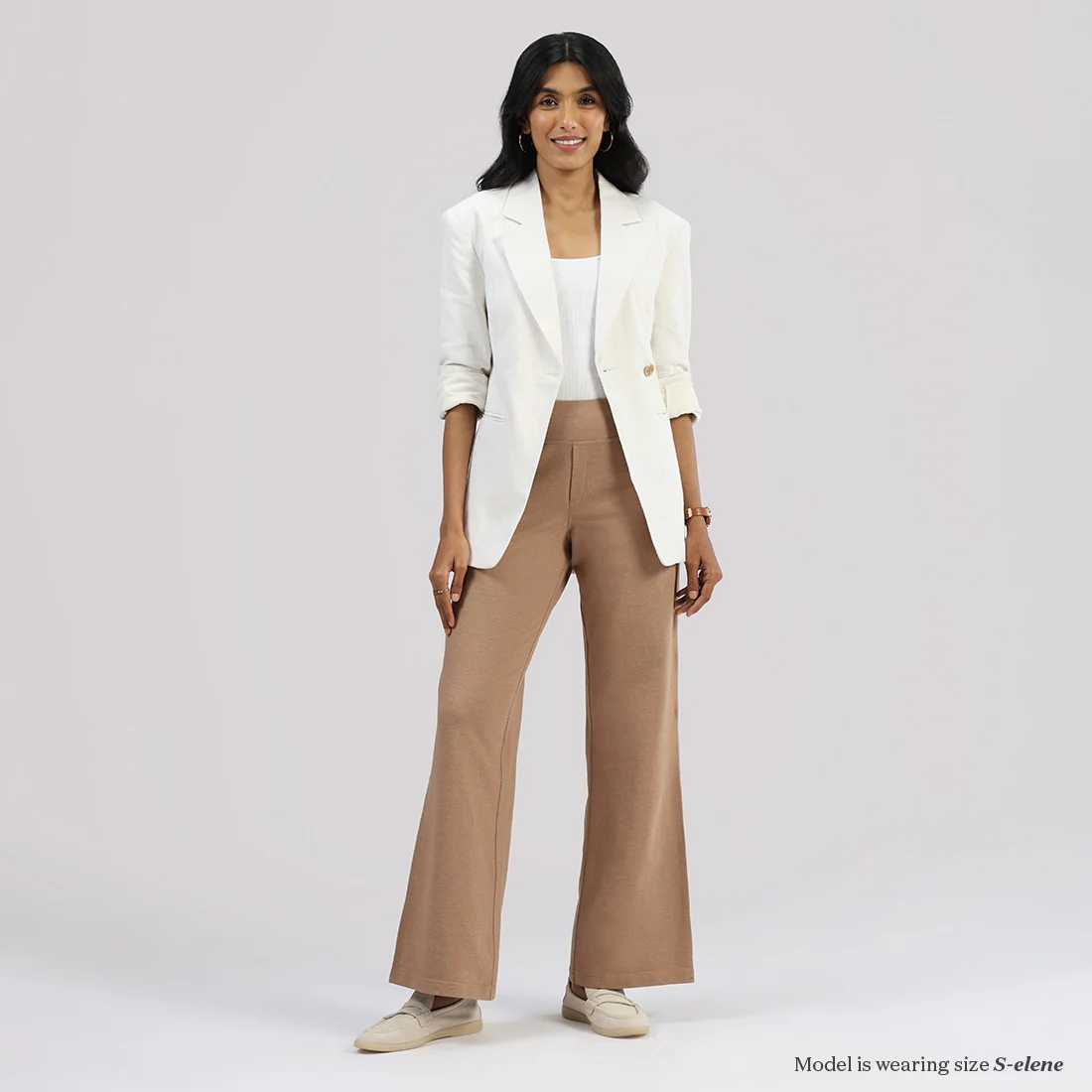 Work-To-Wine Twill Wide Leg Flare Pants - Image 82