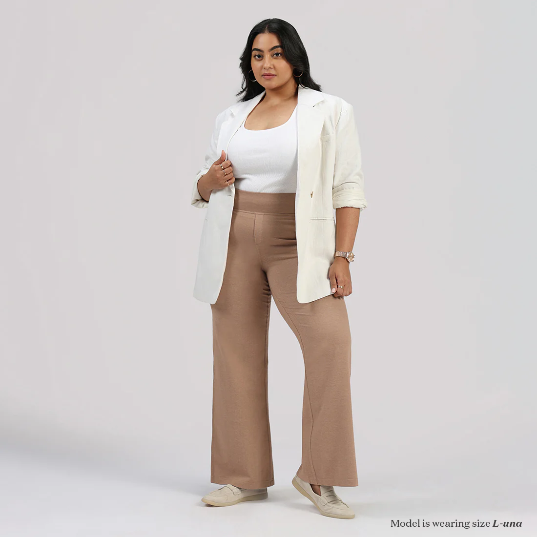 Work-To-Wine Twill Wide Leg Flare Pants - Image 83